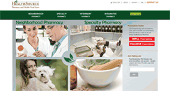 Desktop Screenshot of healthsourcepharmacy.com